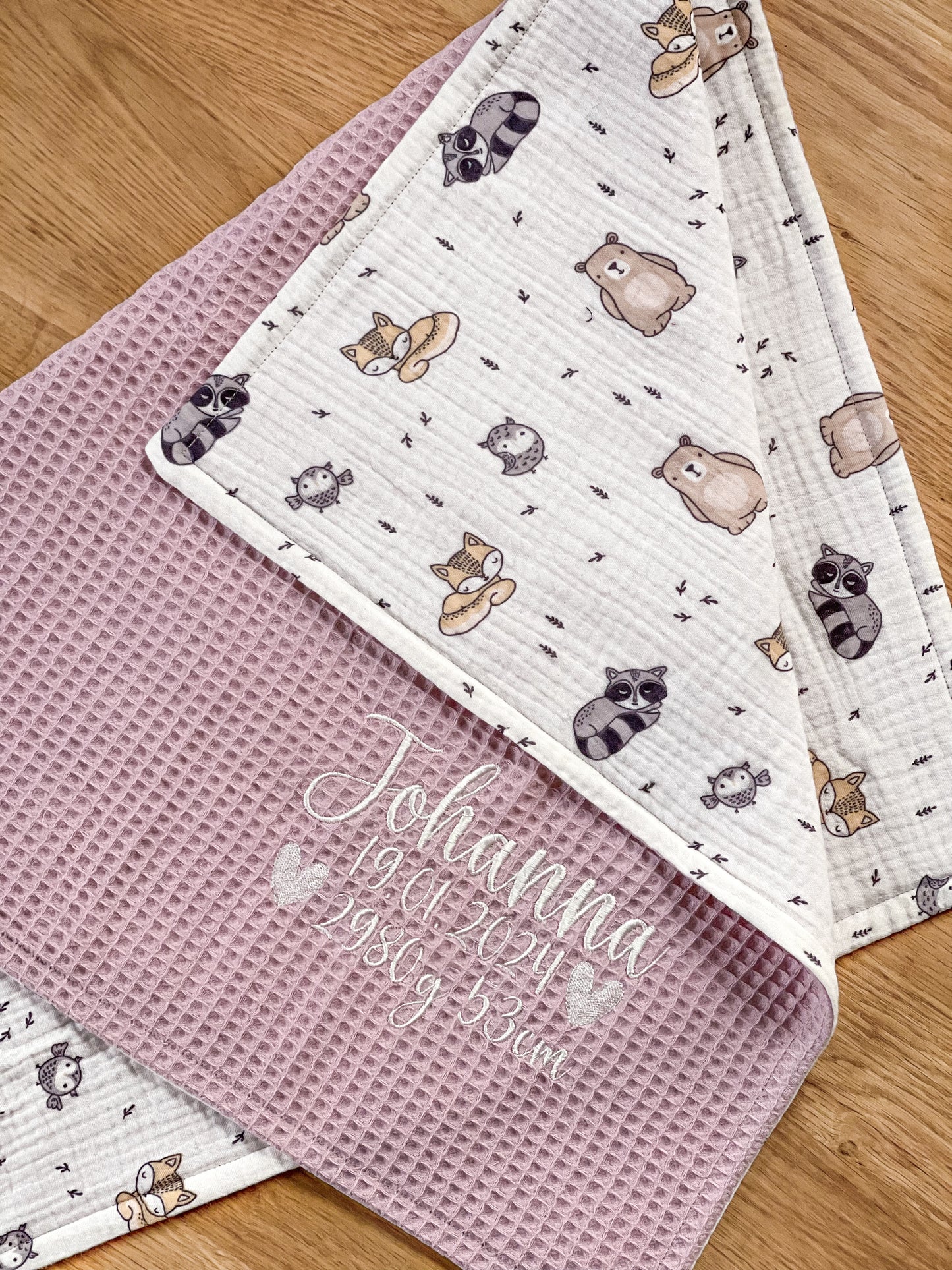 Baby Wendedecke Musselin & Waffelpique