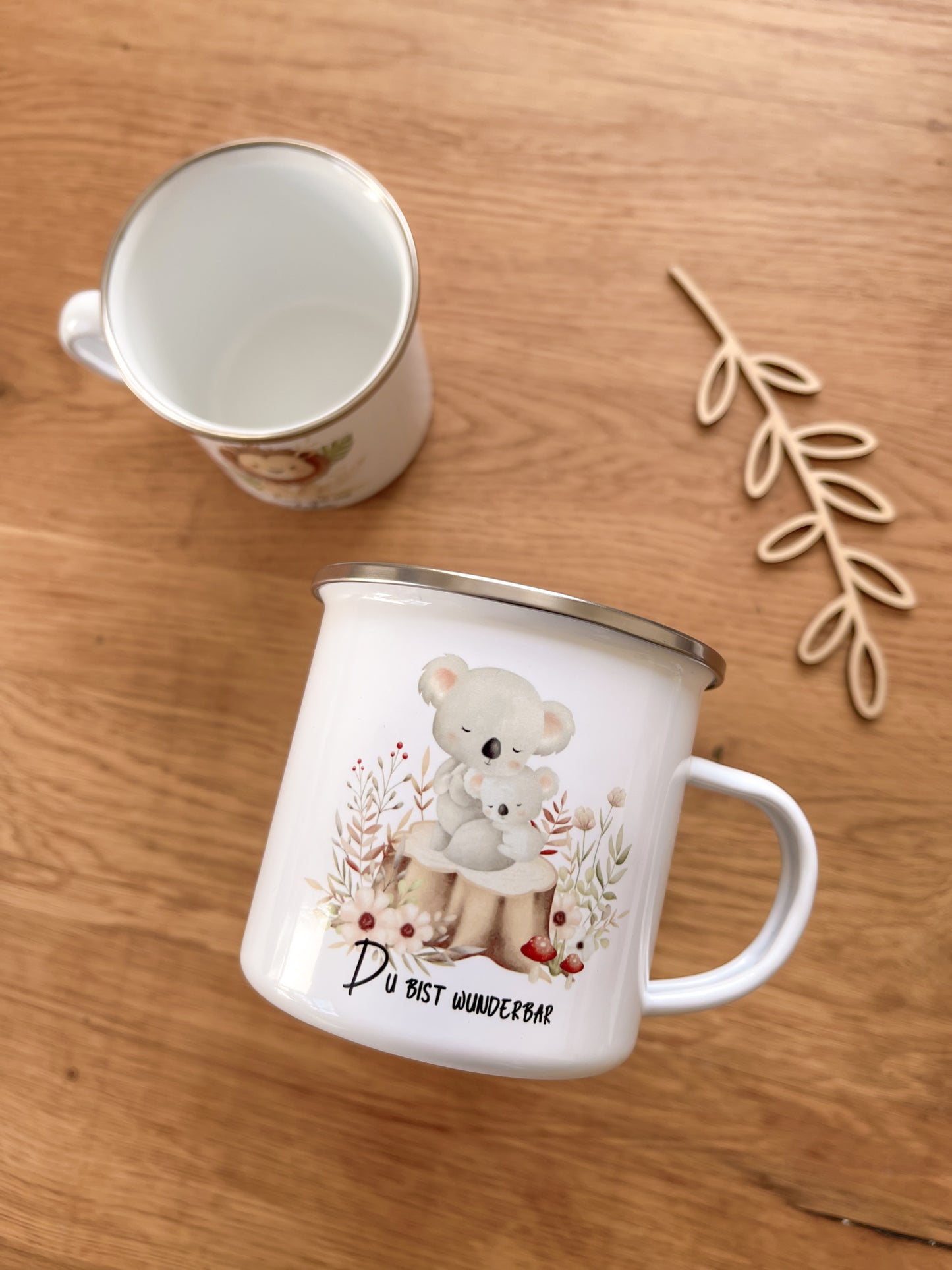 Emaille Häferl •Koala - du bist wunderbar•