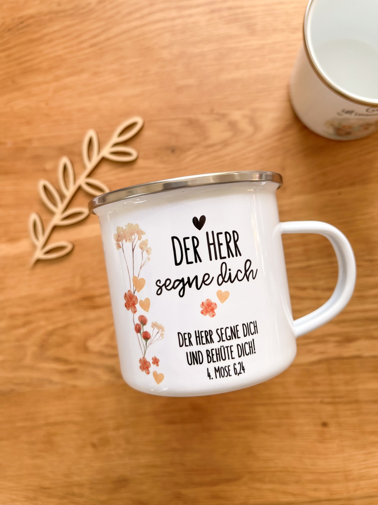 Emaille Häferl •Der Herr segne dich•