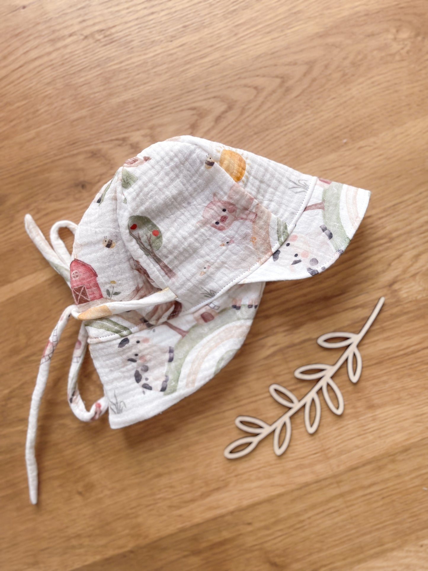 Musselin Schirmmütze