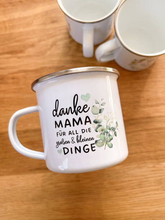 Emaille Häferl •Danke Mama•