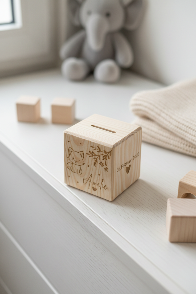Holzspardose
