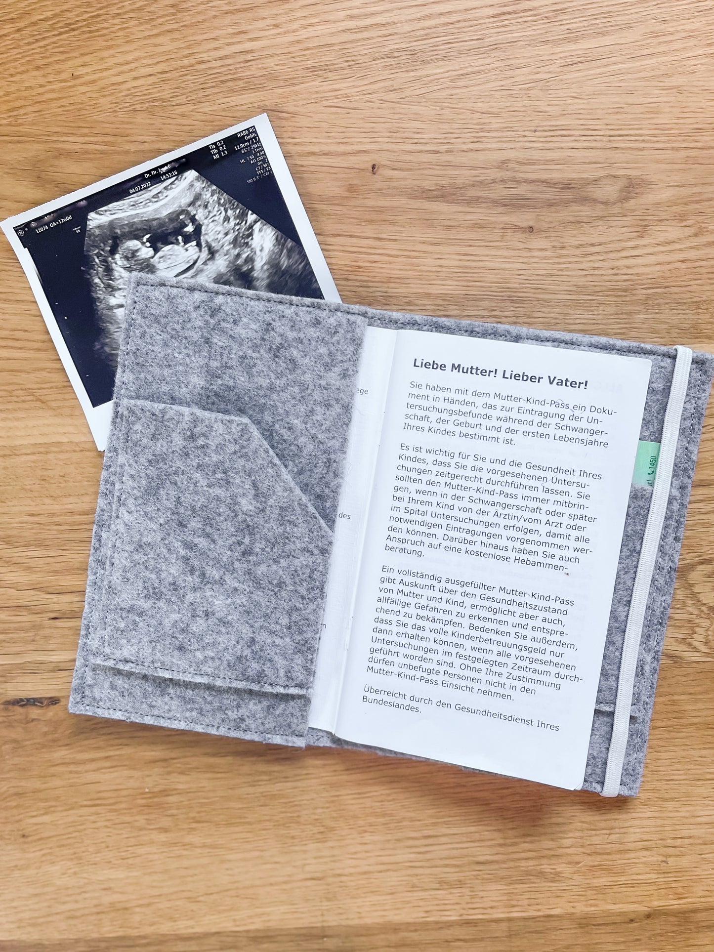 Mutter-Kind-Pass Hülle •Hase mit Herz•