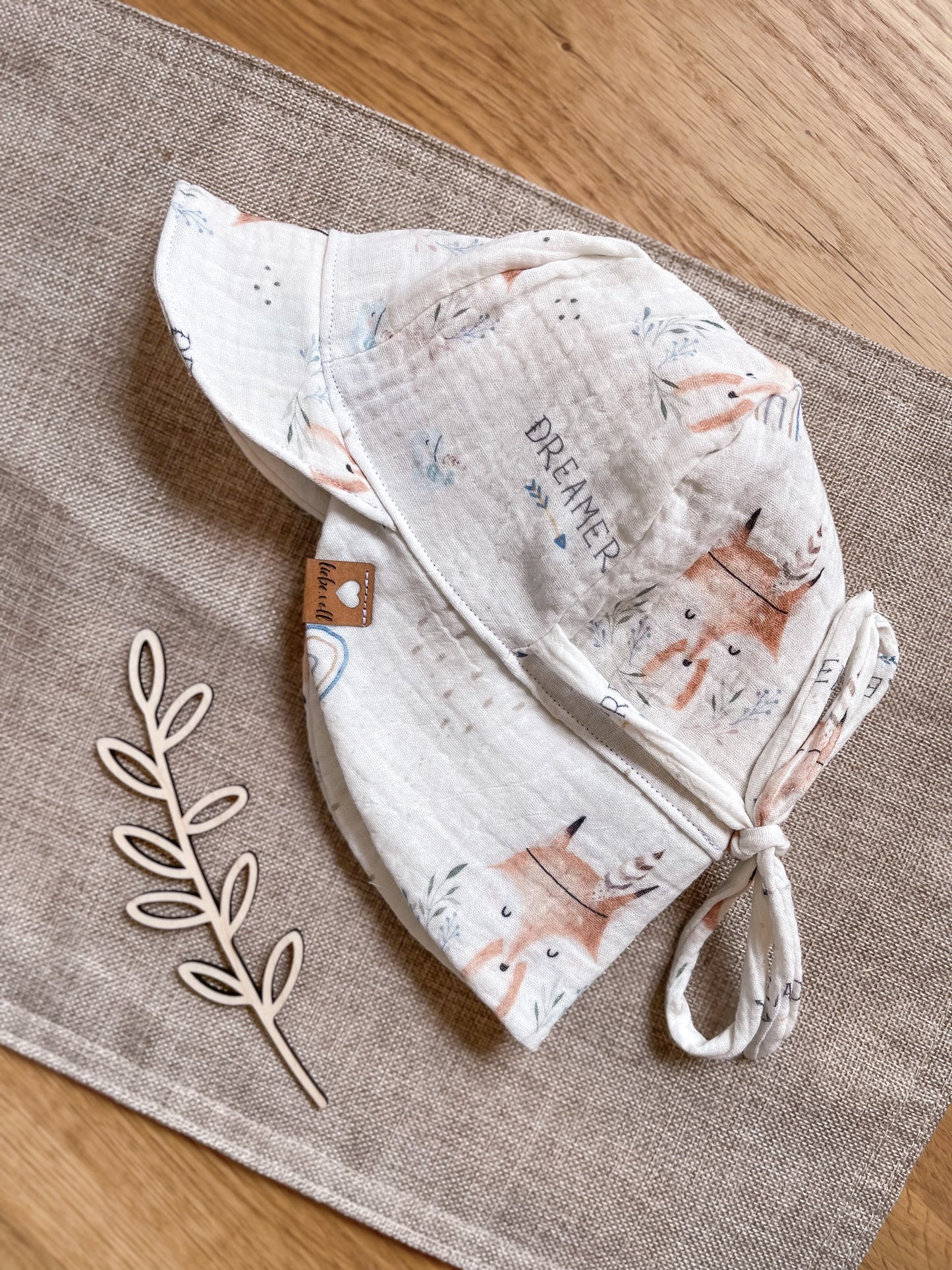 Musselin Schirmmütze