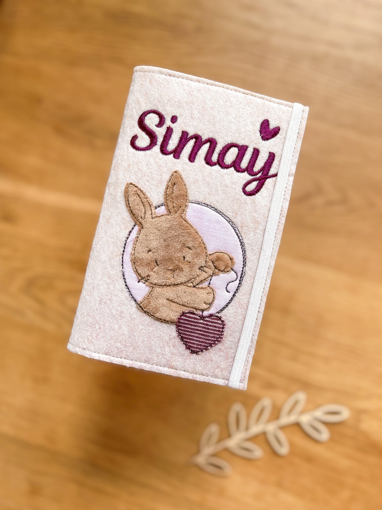 Mutter-Kind-Pass Hülle •Hase mit Herz•