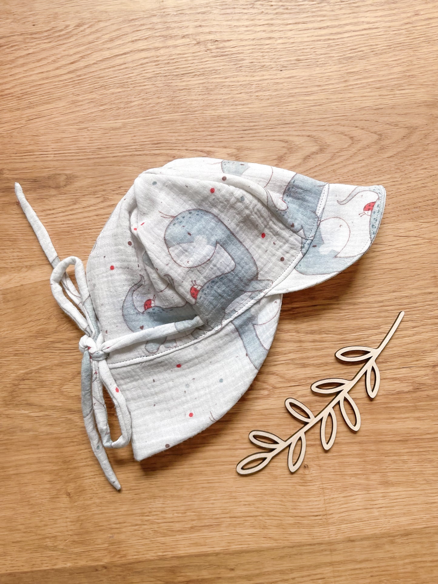 Musselin Schirmmütze