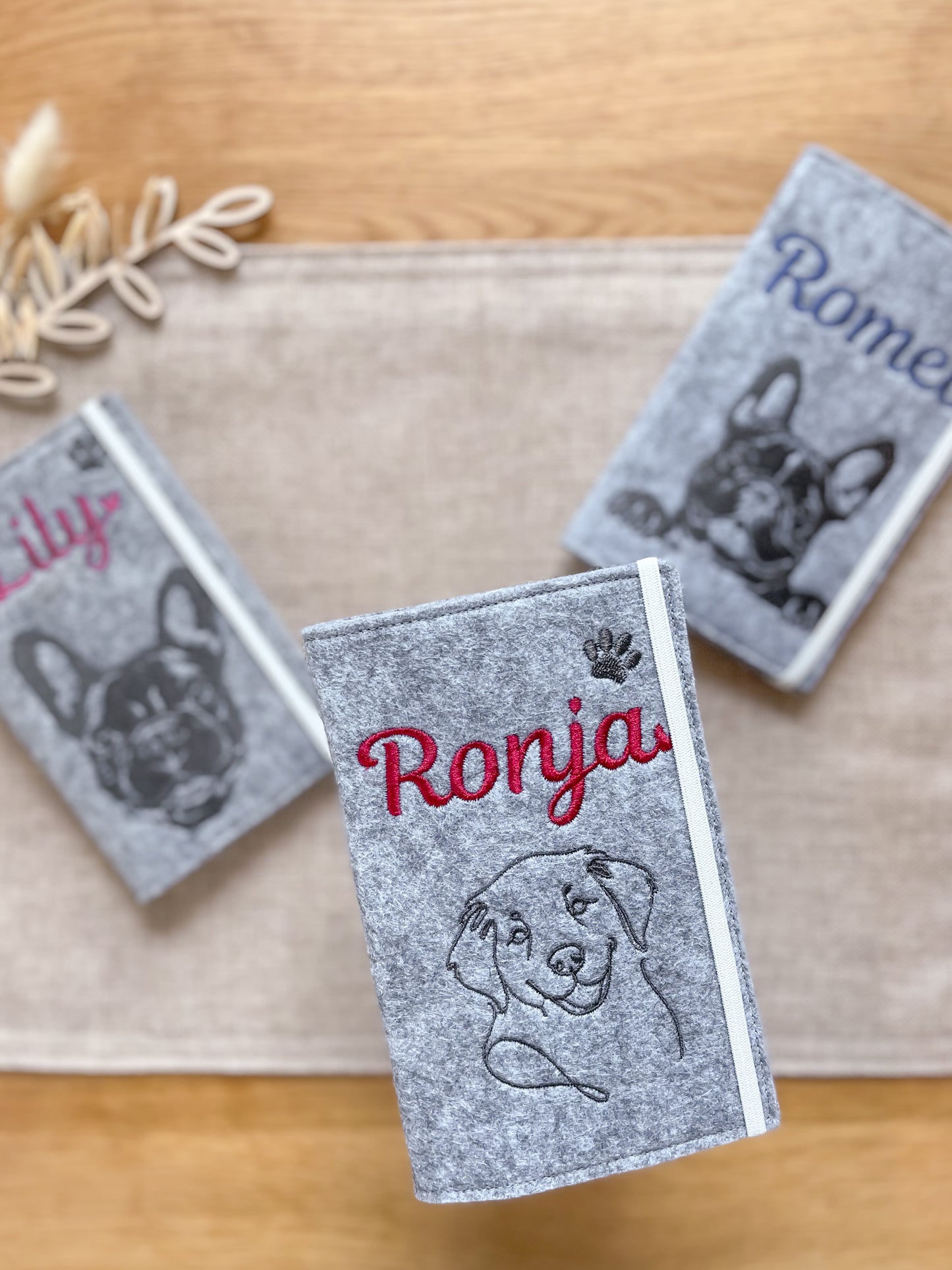 Heimtierausweis/Impfpass Hülle Lineart Tiermotiv