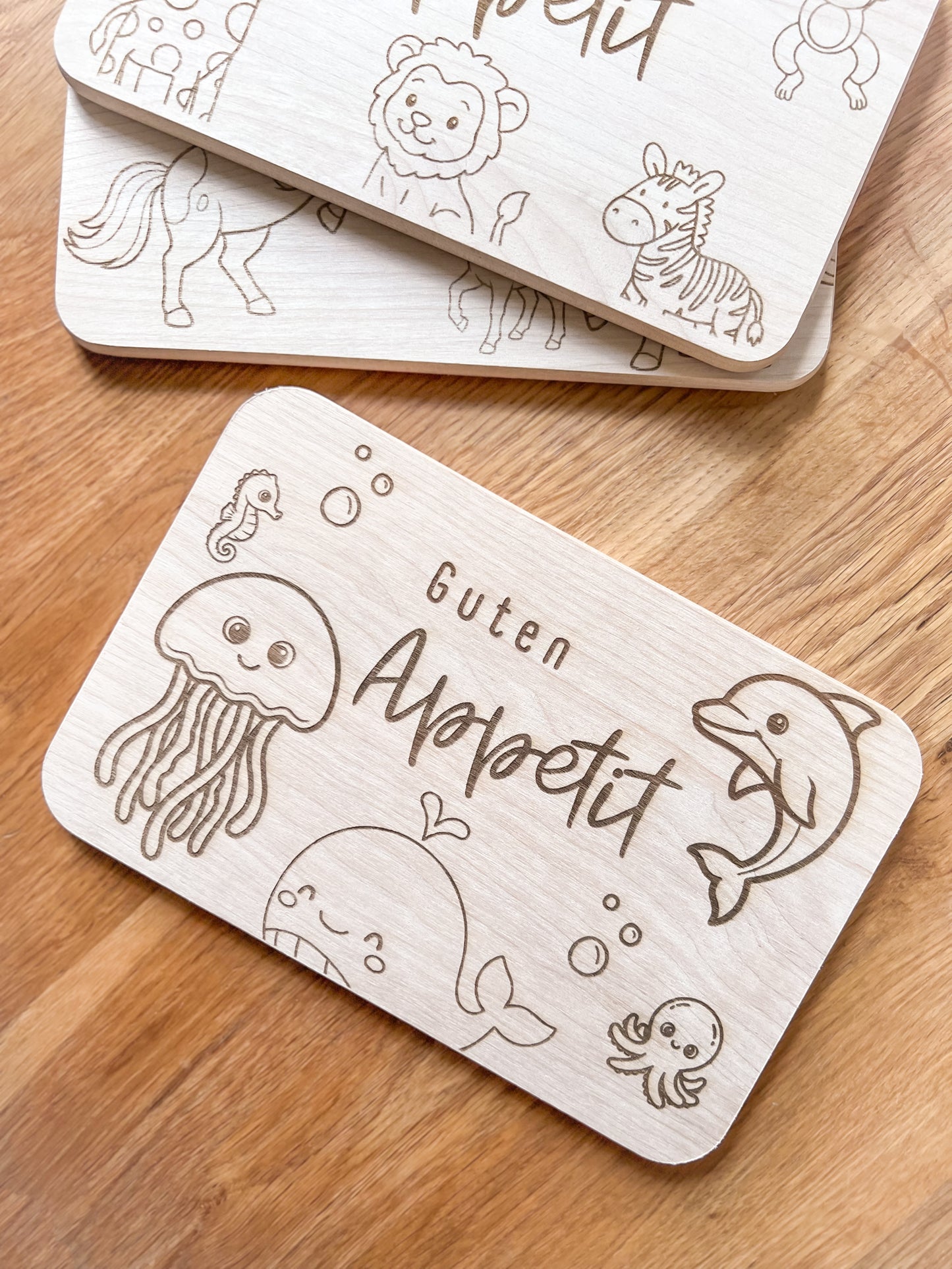 Frühstücksbrettchen Kinder - Motiv Meerestiere