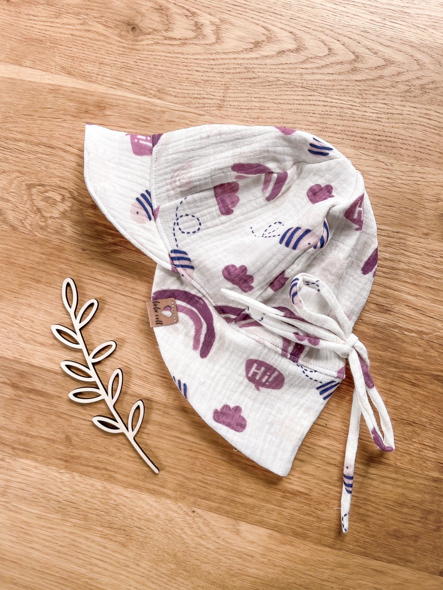 Musselin Schirmmütze