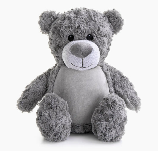 Kuscheltier grauer Bär