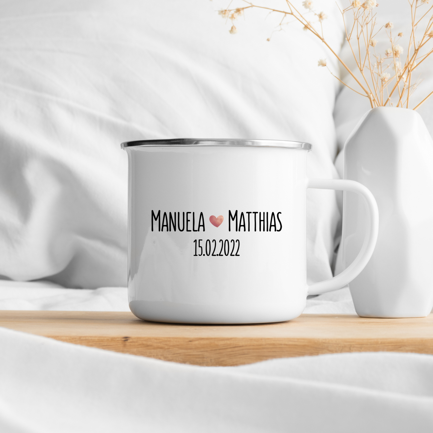 Emaille Häferl •Geheimrezept Liebe•