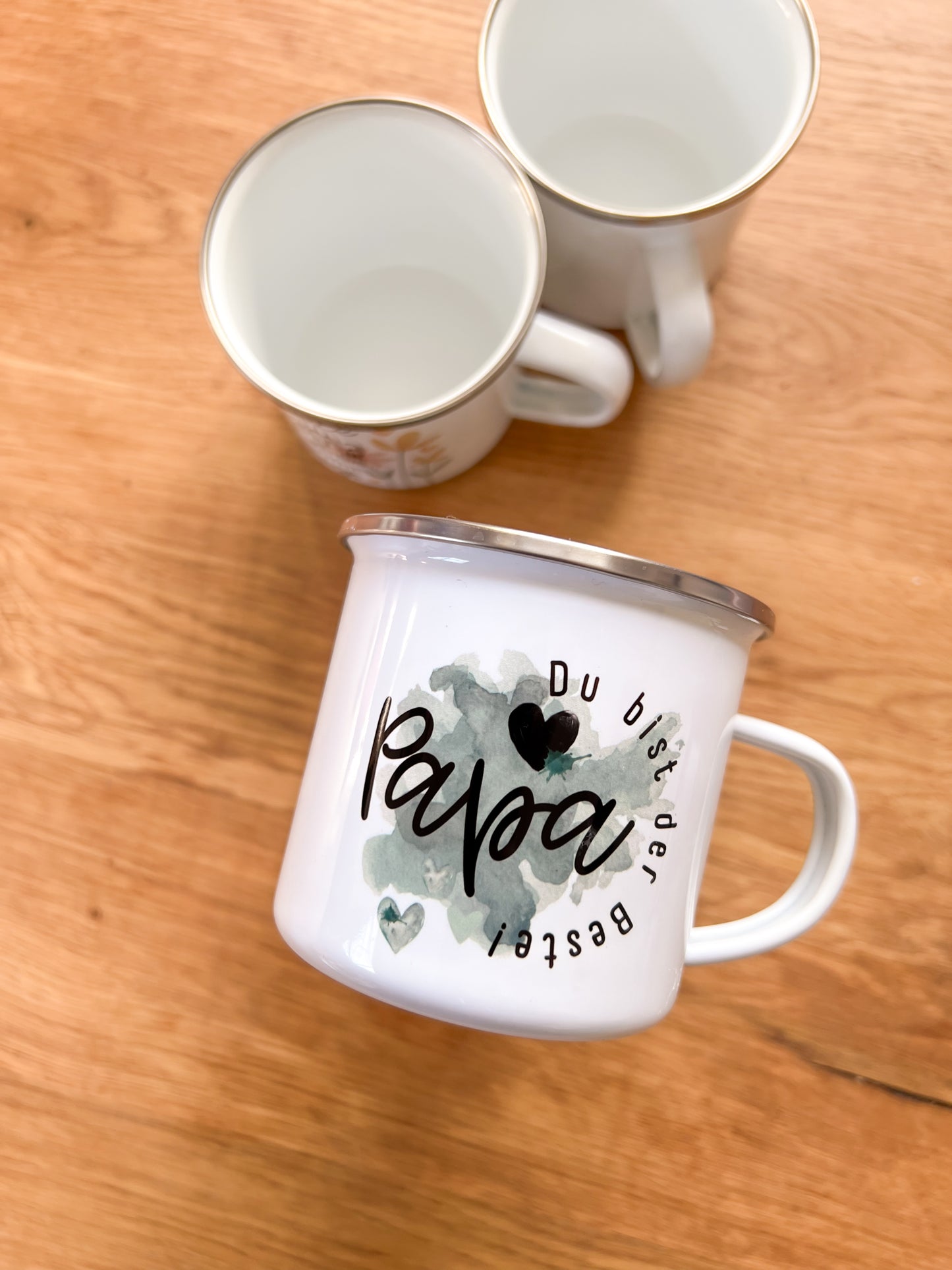 Emaille Häferl •Papa - du bist der Beste•