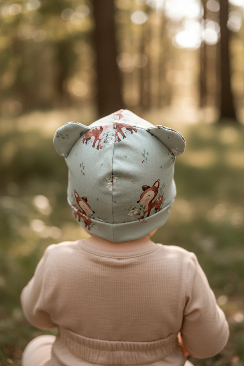 Haube/Beanie mit Ohren