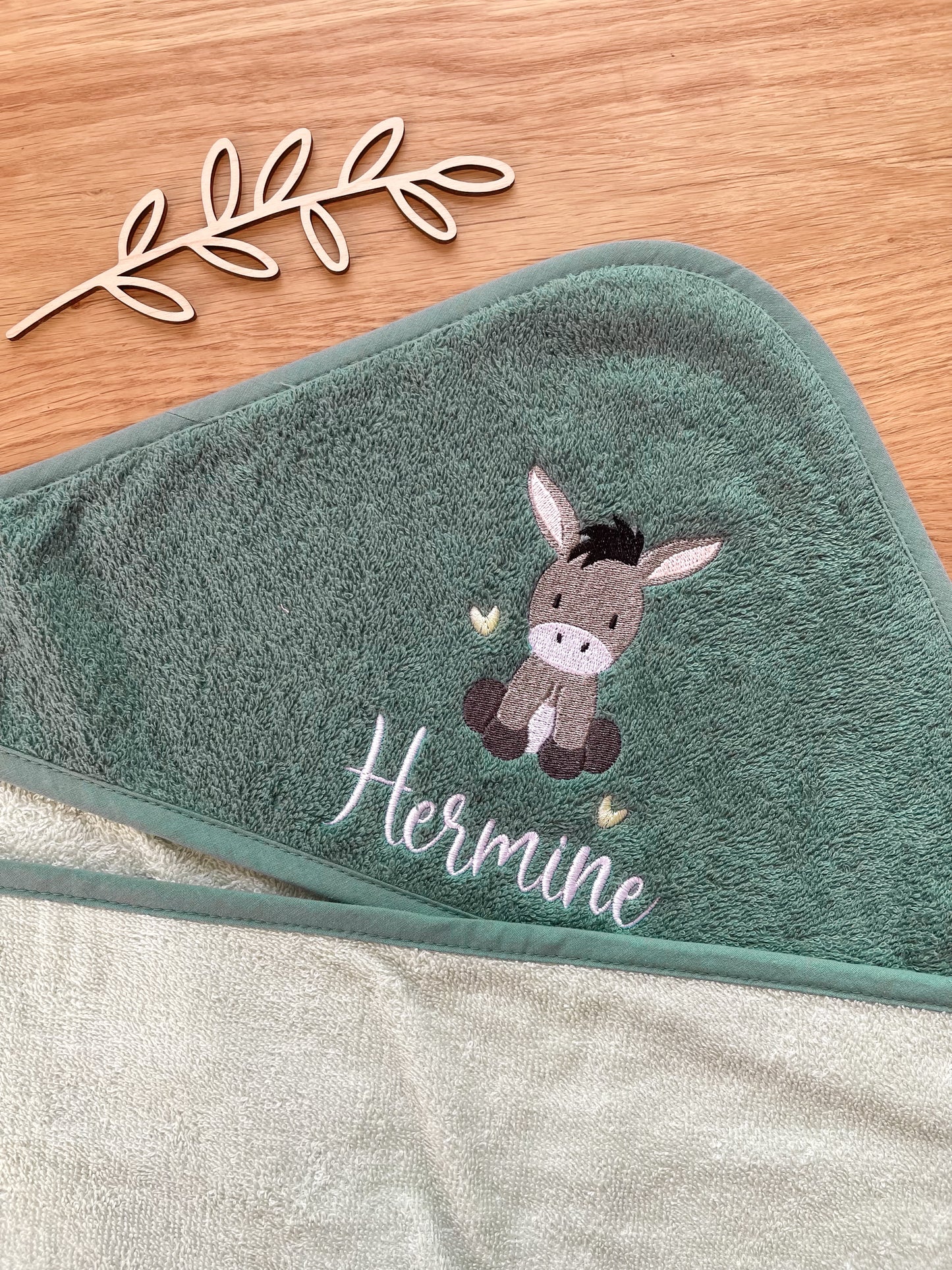 Kapuzenhandtuch 80x80cm Tiermotive