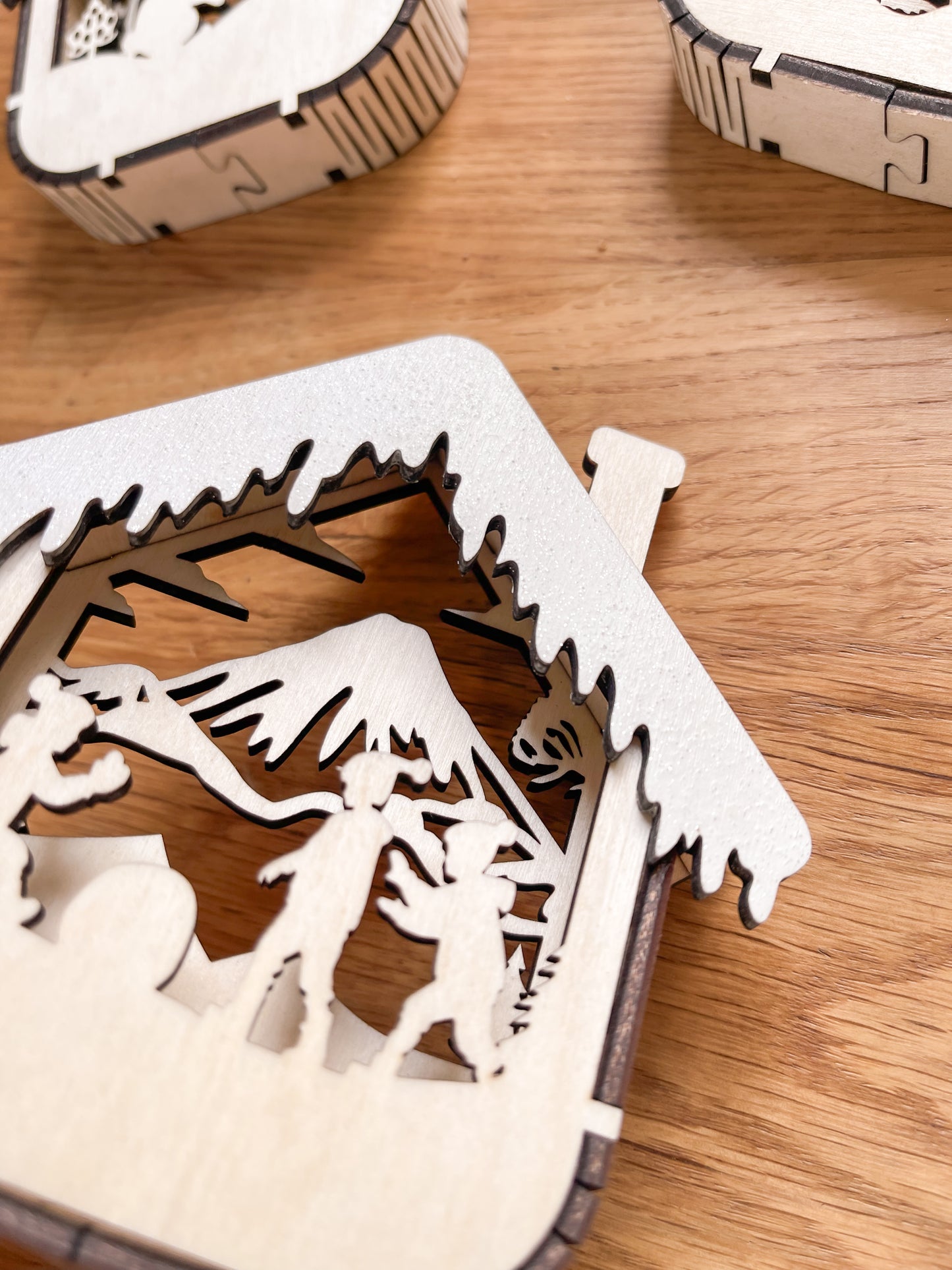 Christbaumschmuck Holz Häuser