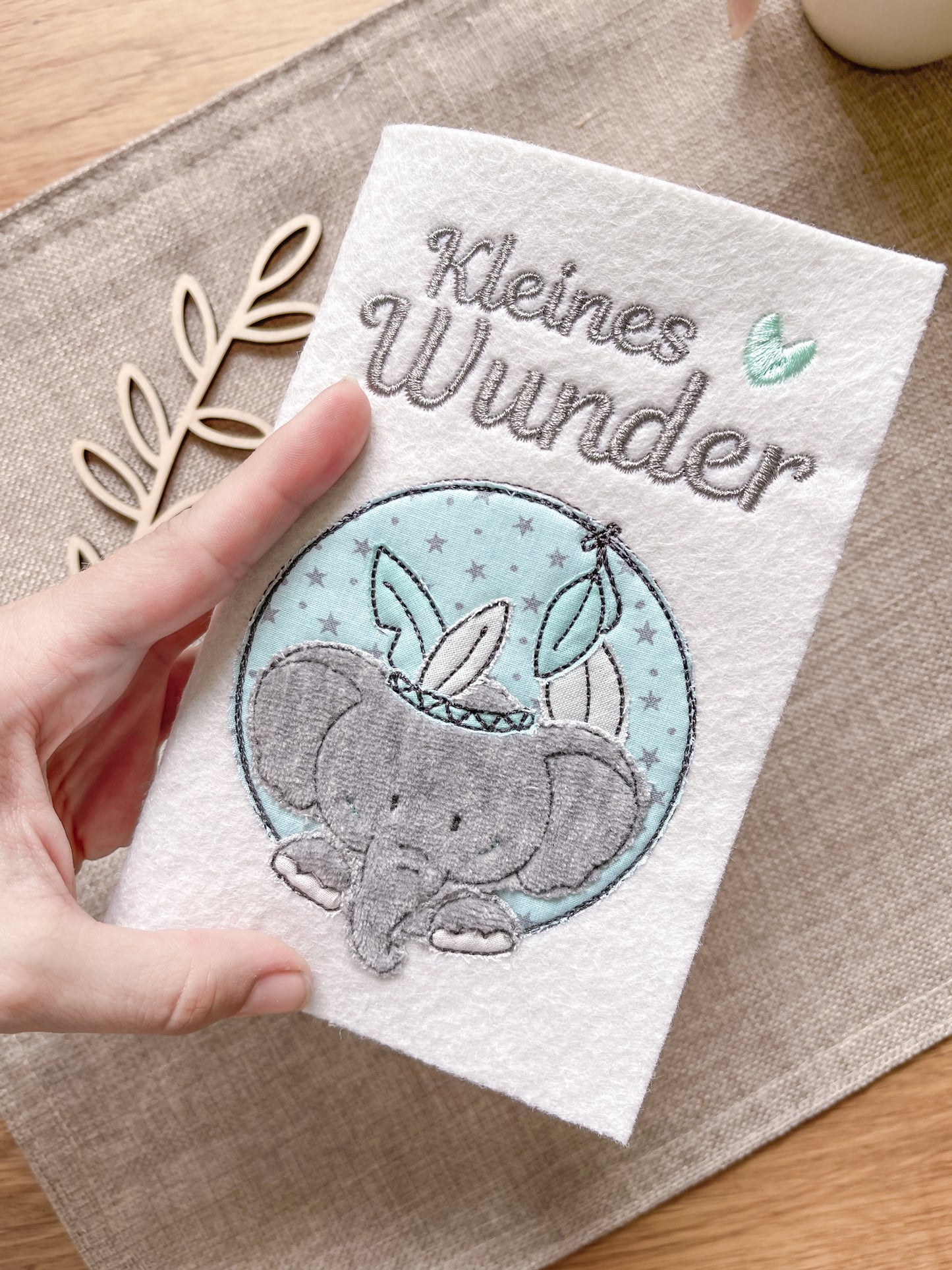 Mutter-Kind-Pass Hülle •Boho Elefant•