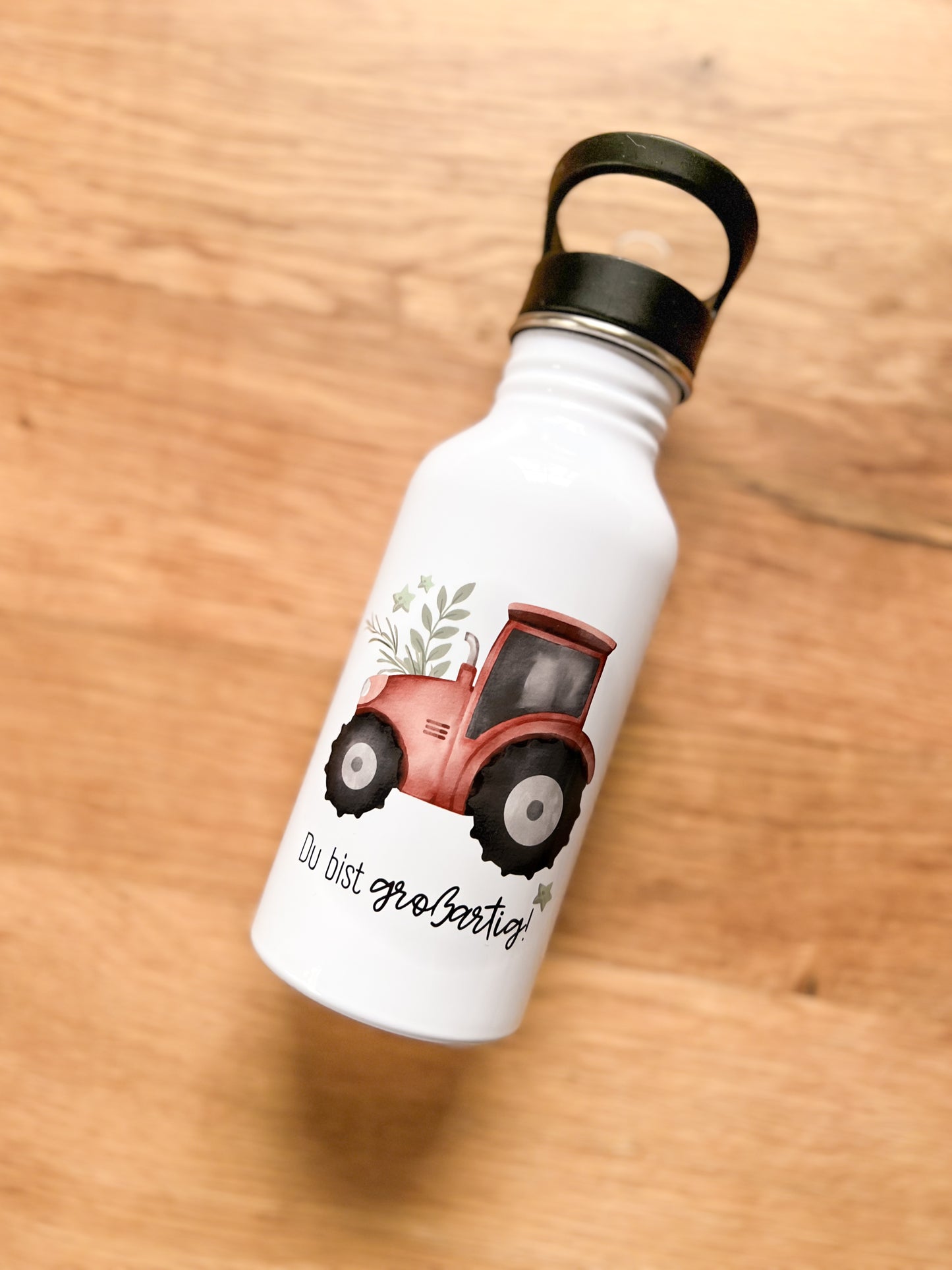 Edelstahlflasche 500ml •Traktor - Du bist großartig•