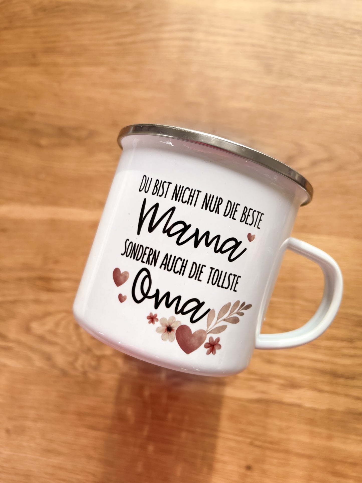 Emaille Häferl •Beste Mama & Oma•