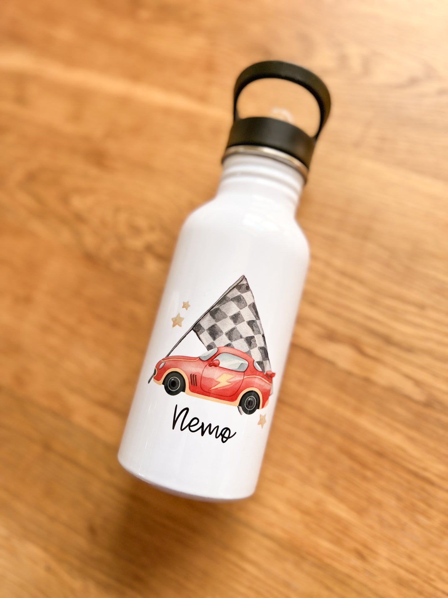 Edelstahlflasche 500ml •Rennauto - Du bist großartig•