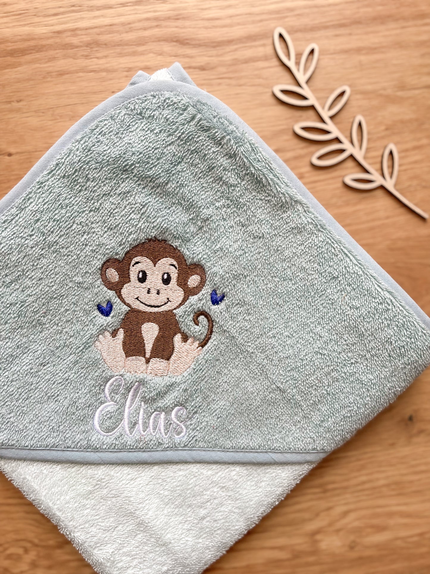 Kapuzenhandtuch 80x80cm Tiermotive