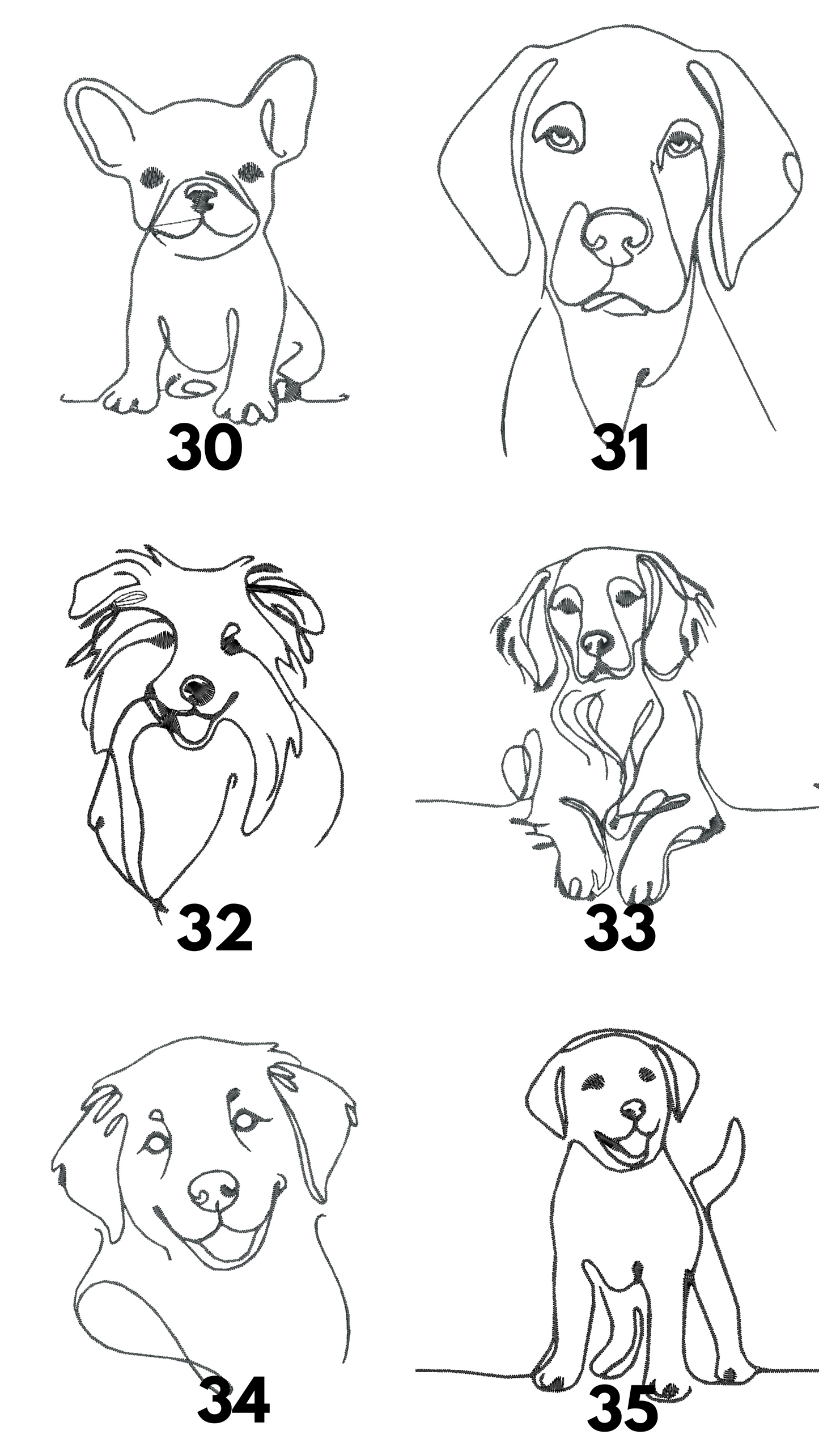 Heimtierausweis/Impfpass Hülle Lineart Tiermotiv