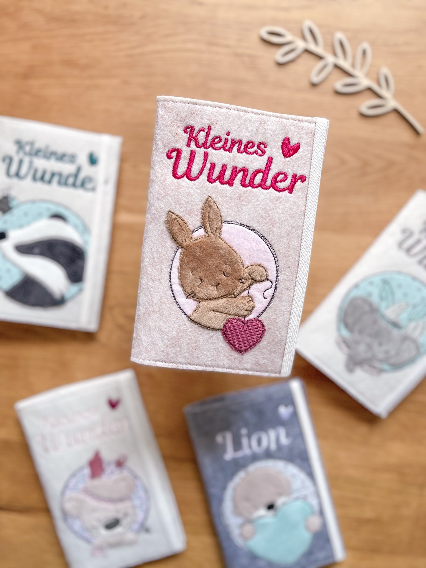 Mutter-Kind-Pass Hülle •Hase mit Herz•