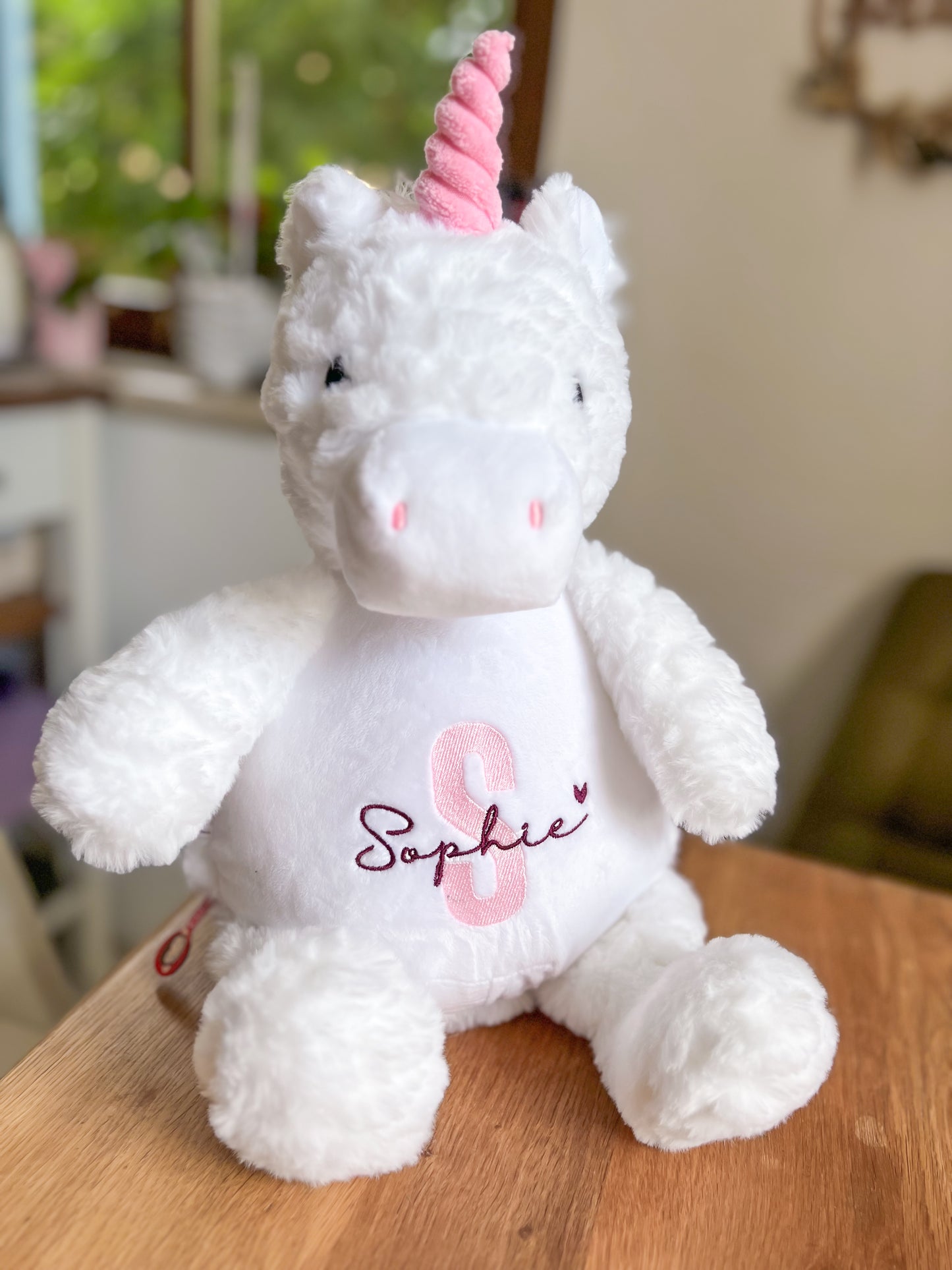 Kuscheltier Einhorn weiß