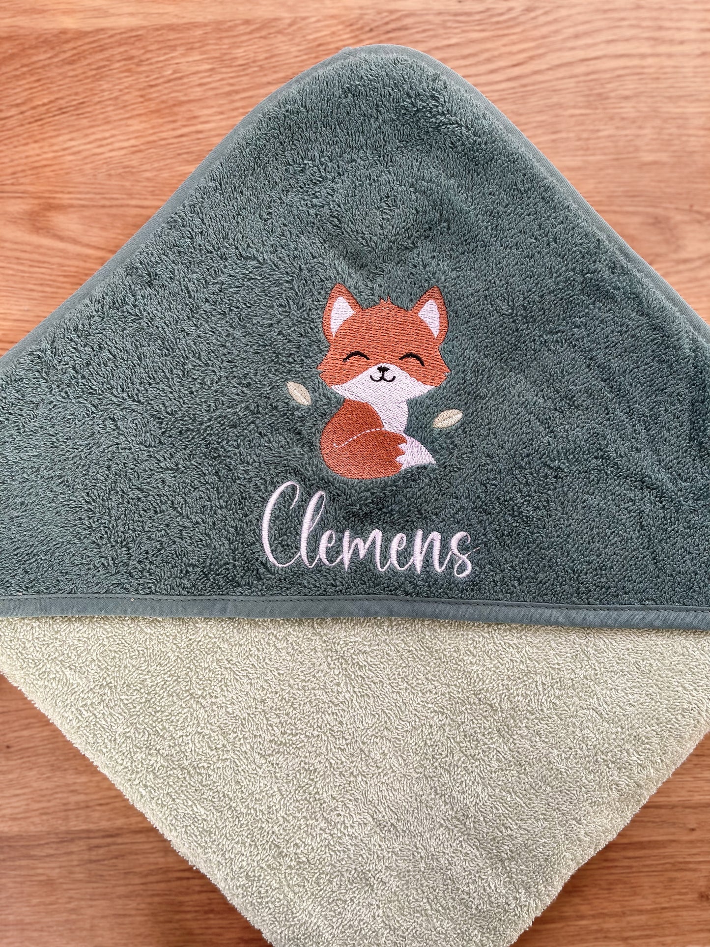 Kapuzenhandtuch 80x80cm Tiermotive