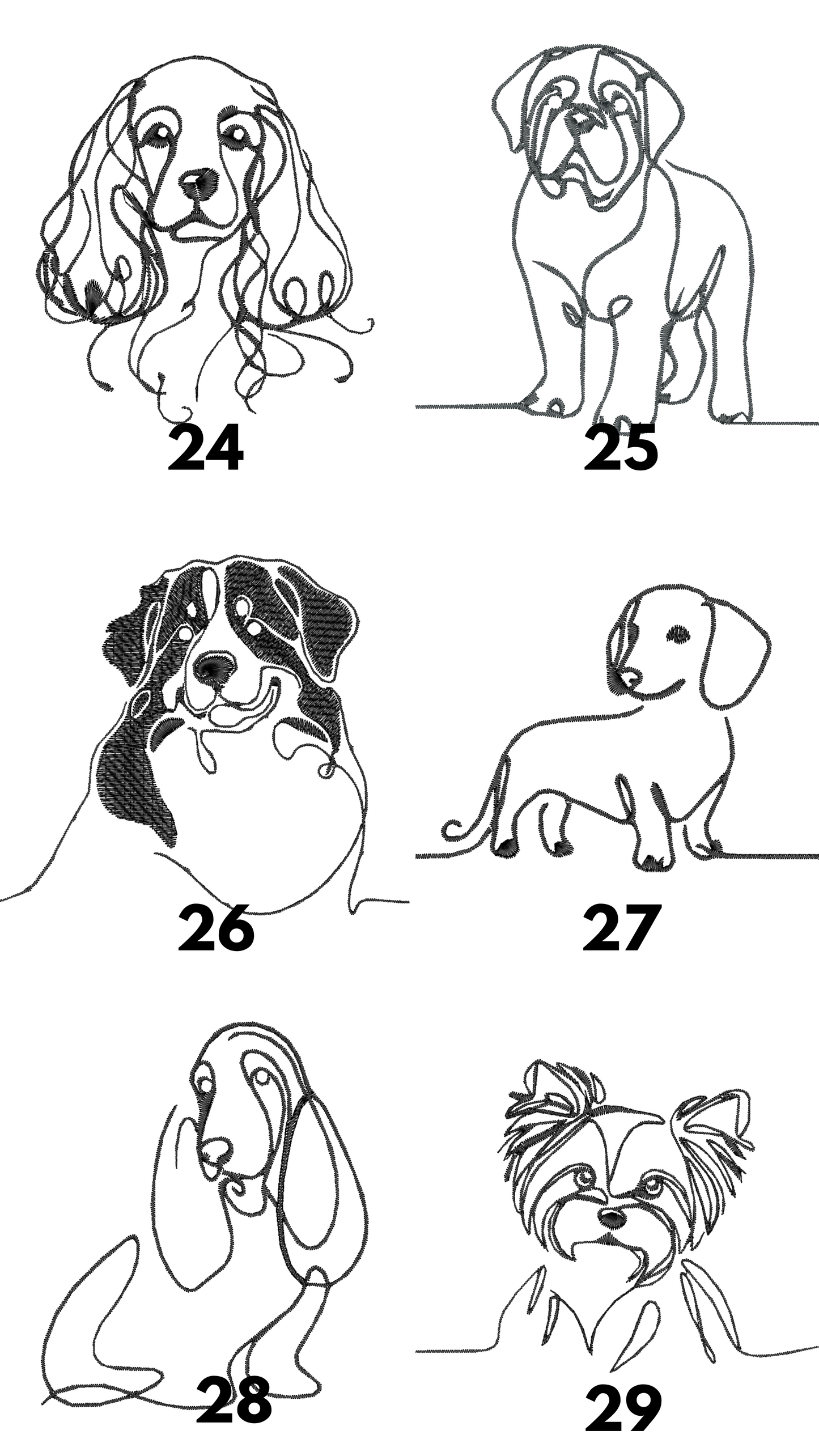 Heimtierausweis/Impfpass Hülle Lineart Tiermotiv