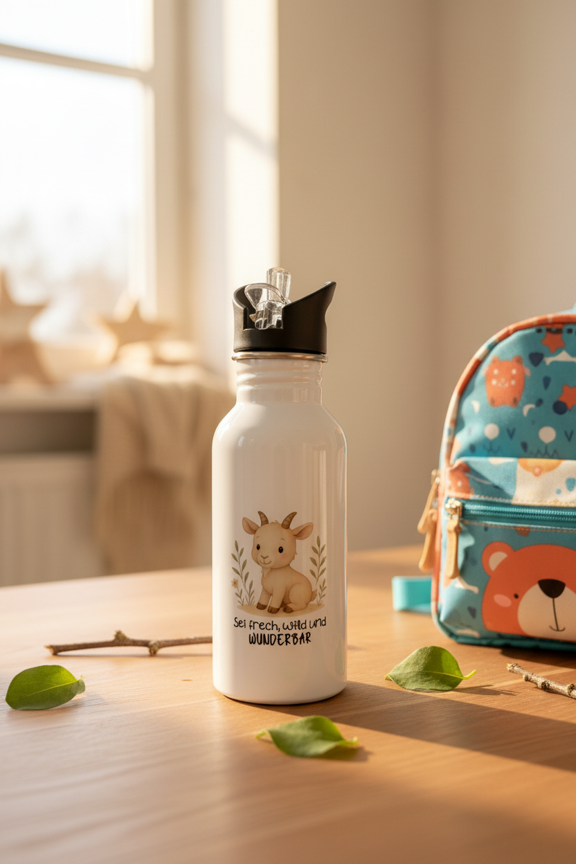Edelstahlflasche 500ml •Ziege - sei frech, wild & wunderbar•