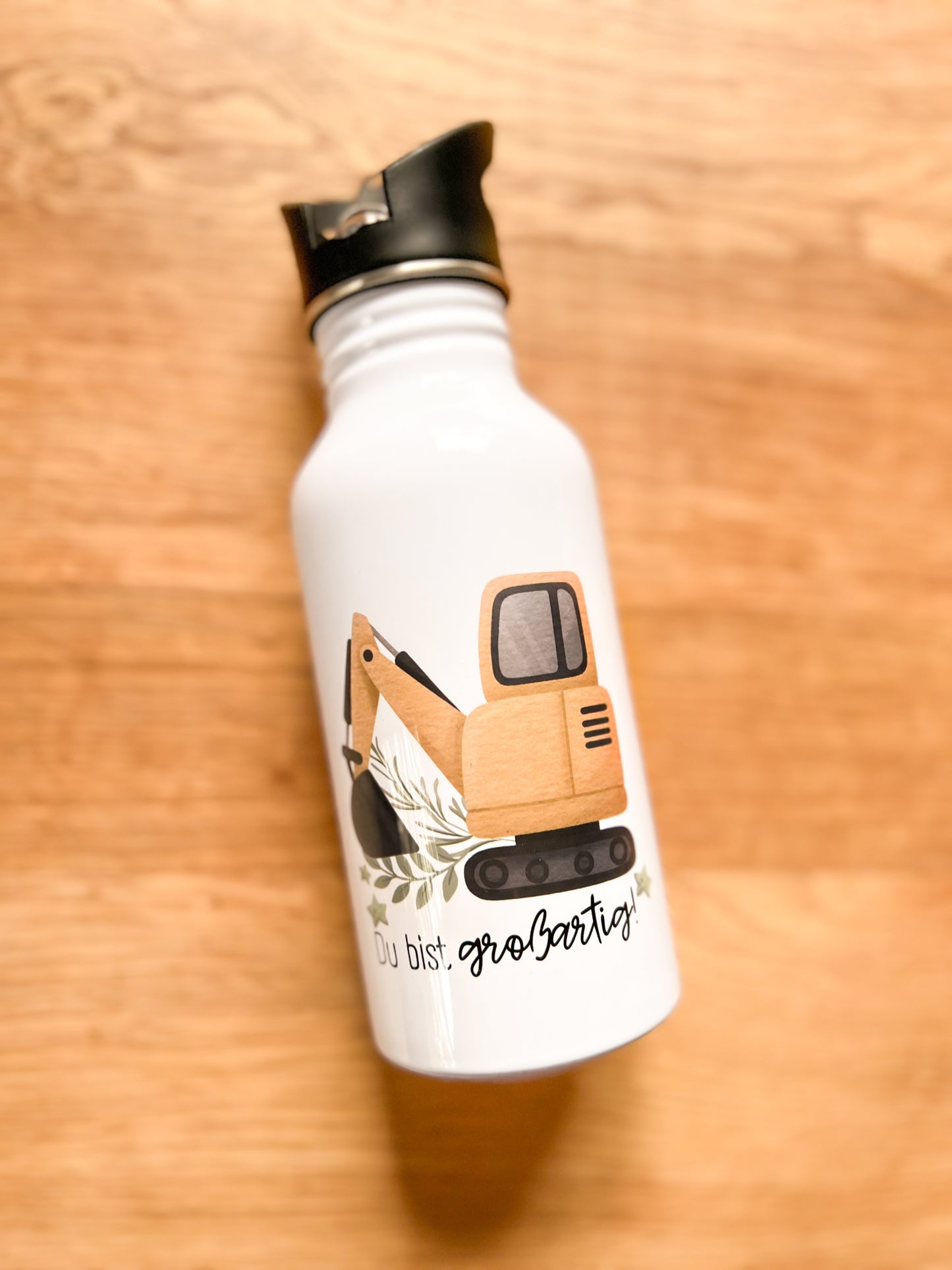 Edelstahlflasche 500ml •Bagger - Du bist großartig•