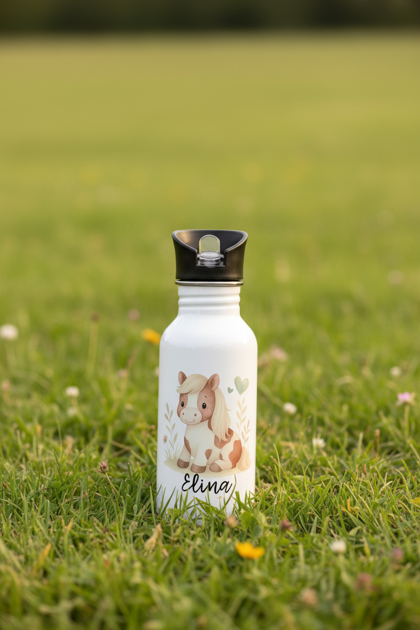 Edelstahlflasche 500ml •Pony Leo - Du bist großartig•